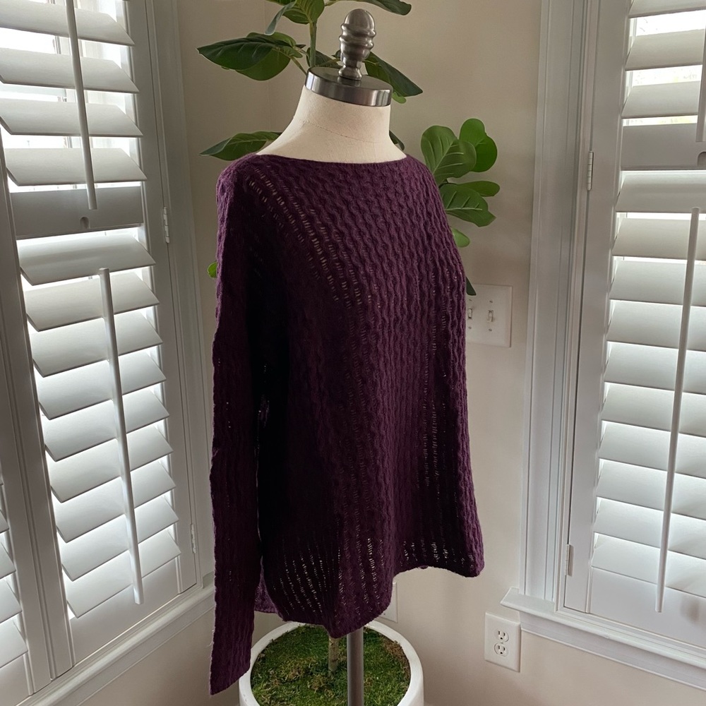 Sold!! Vince mini cable shirttail wool blend sweater xs - Picture 4 of 10